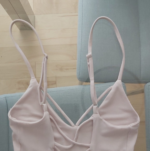 NOOKIE PINK NUDE BODYCON DRESS - Picture 4 of 7